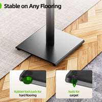 Speaker Stand Height Adjustable for Satellite & Bookshelf Speaker(Only Speaker Stand Pair) - 11LBS Capacity