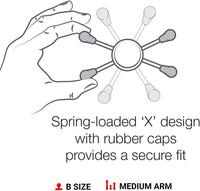 X-Grip Large Phone Mount for Windshield – Twist-Lock Suction Cup, Medium Arm (RAM-B-166-UN10U)