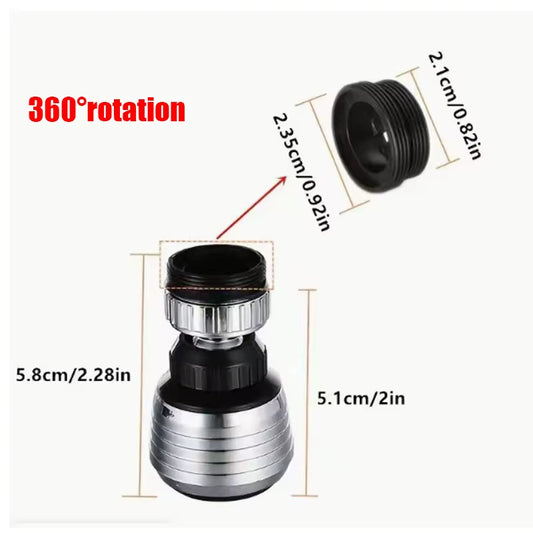 Rotatable Multifunctional Extension Faucet Aerator Kitchen Sink Faucet Extender Adapter Bathroom Tap Swivel Robotic Arm Sink Fit