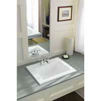 Memoirs 22.8 In. X 18 In. Drop-In Bathroom Sink in White Vitreous China