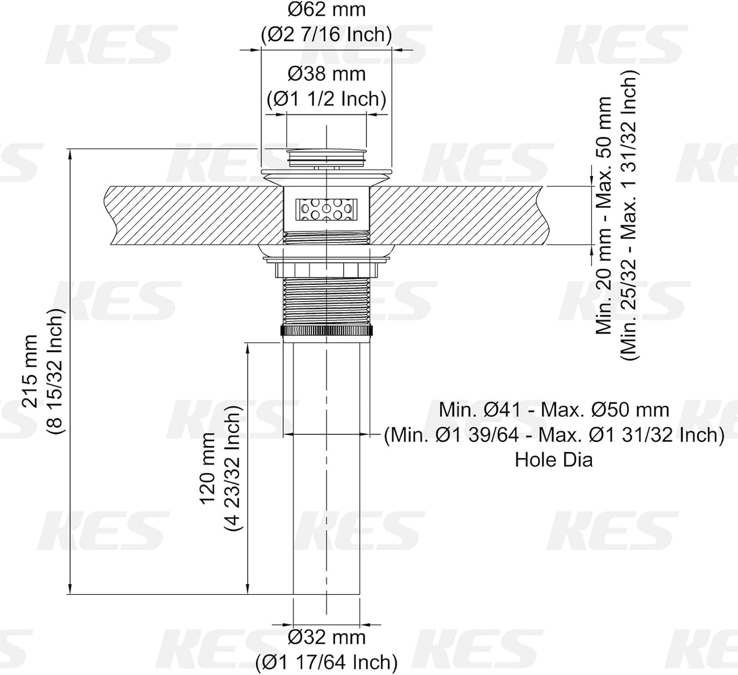 Pop up Drain with Overflow with Detachable Hair Catcher Sink Drain Strainer for Bathroom Sink Drain Matte Black, S2017A-BK