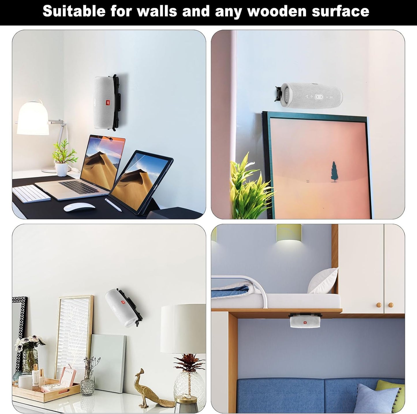 Speaker Mount Wall Mount Ceiling Mount for JBL Charge 4/Charge 5/Flip 6/Flip 5,