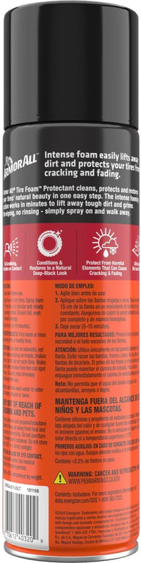 Tire Foam Protectant, Professional Wheel and Tire Cleaner, 20 Oz