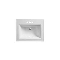 Memoirs 22.8 In. X 18 In. Drop-In Bathroom Sink in White Vitreous China