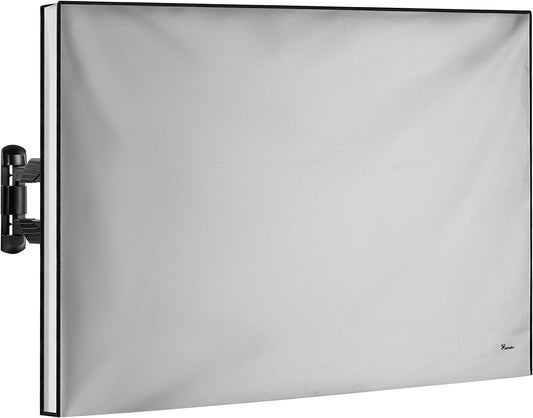 Outdoor TV Cover 55 Inch – Waterproof, Weatherproof TV Enclosures with Smart Shield Screen Protectors, Ideal for Outdoor Use, Moving, and Storage - Gray