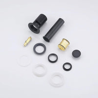 Pop up Drain with Overflow with Detachable Hair Catcher Sink Drain Strainer for Bathroom Sink Drain Matte Black, S2017A-BK