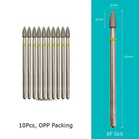 Cone Diamond Cuticle Bit Manicure Drills Nails Accessories Tools