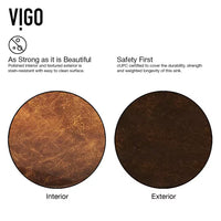 Donatello Artistic Chocolate Brown Glass 23 In. L X 15 In. W X 5 In. H Rectangular Vessel Bathroom Sink