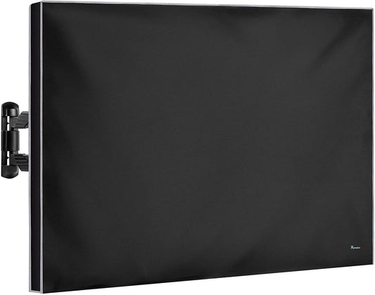 Outdoor TV Cover 55 Inch – Waterproof, Weatherproof TV Enclosures with Smart Shield Screen Protectors, Ideal for Outdoor Use, Moving, and Storage - Black