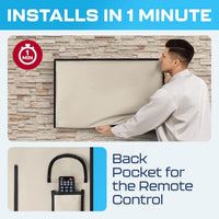 Outdoor TV Cover 32 Inch – Waterproof, Weatherproof TV Enclosures with Smart Shield Screen Protectors, Ideal for Outdoor Use, Moving, and Storage - Beige