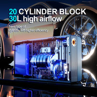 Tire Inflator Portable 150 Psi Air Compressor Cordless Air Pump with LCD Displ for Car Tires