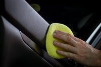 Microfiber Polishing Pad and Cleaning Pads for Car Detailing, 5 Inch Diameter, Yellow, 6 Pack