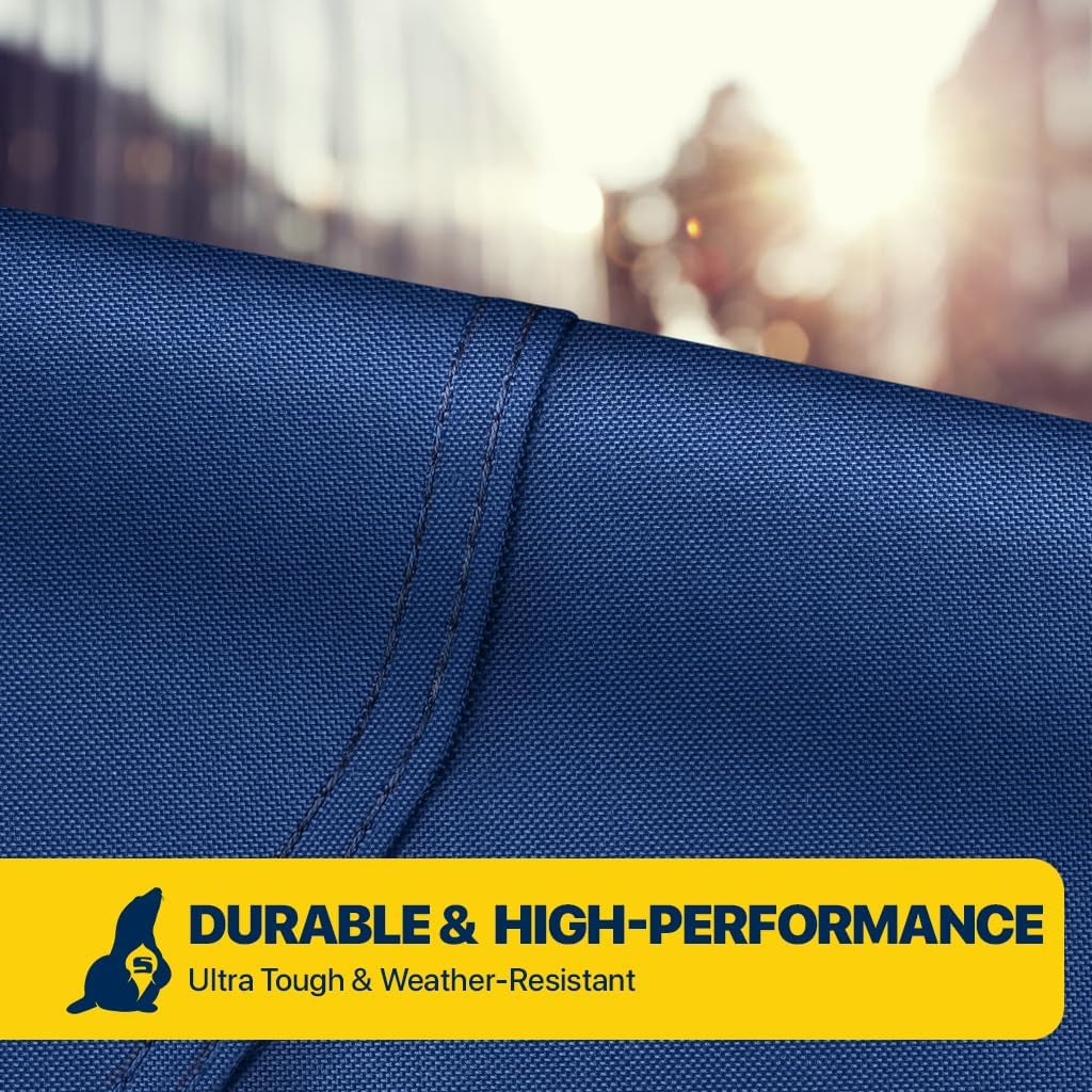 Center Console Boat Cover, Waterproof, All-Weather Protection, Marine-Grade Cover for 20'-21' L & up to 106" W with Strap & Buckle, Mooring & Trailering Boat Cover