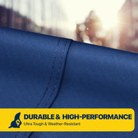 Center Console Boat Cover, Waterproof, All-Weather Protection, Marine-Grade Cover for 20'-21' L & up to 106" W with Strap & Buckle, Mooring & Trailering Boat Cover