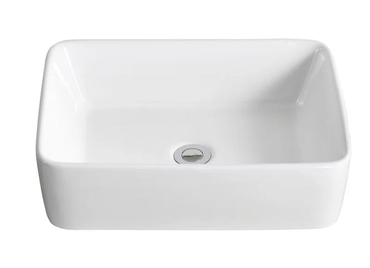Ally 19" X 15" Vitreous China Rectangular Bathroom Sink Vessel Sink