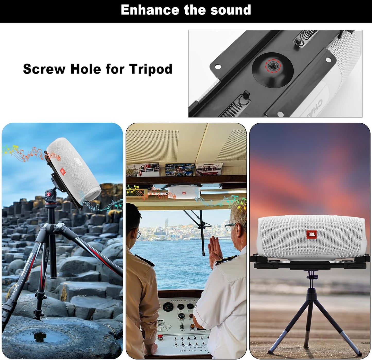 Speaker Mount Wall Mount Ceiling Mount for JBL Charge 4/Charge 5/Flip 6/Flip 5,