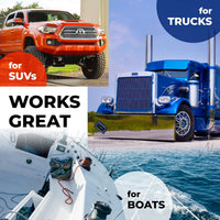 Premium XL Shammy Towel for Car - 2Pk (34”X25”) - Super Absorbent Chamois Cloth - Spots & Scratch-Free - Reusable Car Drying Towels