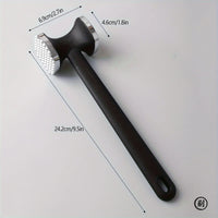Heavy Duty Kitchen Meat Tenderizer Hammer with Rubber Grip, Stainless Steel Head for Effortless Pounding and Tenderizing