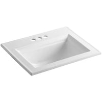 Memoirs 22.8 In. X 18 In. Drop-In Bathroom Sink in White Vitreous China