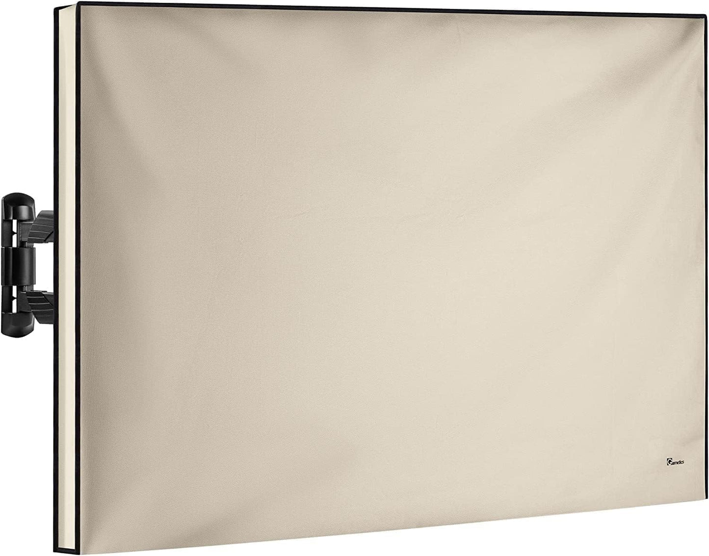 Outdoor TV Cover 32 Inch – Waterproof, Weatherproof TV Enclosures with Smart Shield Screen Protectors, Ideal for Outdoor Use, Moving, and Storage - Beige