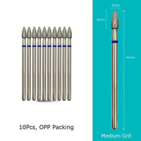 Cone Diamond Cuticle Bit Manicure Drills Nails Accessories Tools