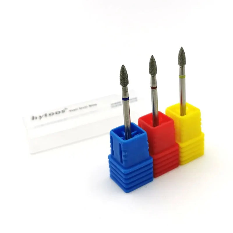 Cone Diamond Cuticle Bit Manicure Drills Nails Accessories Tools